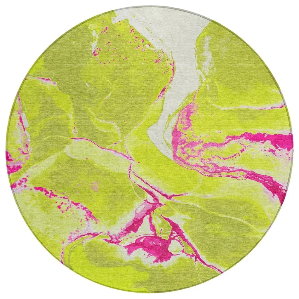 Selene Lime Washable Indoor-Outdoor Rug-Outdoor Rugs-LOOMLAN Rugs-8' x 8'-LOOMLAN