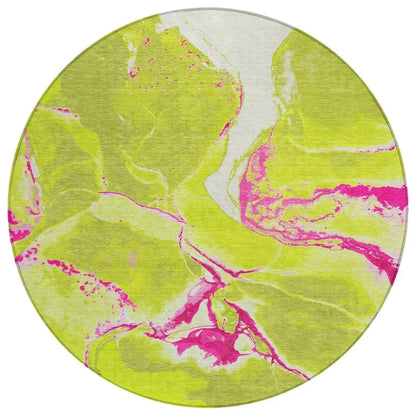 Selene Lime Washable Indoor-Outdoor Rug-Outdoor Rugs-LOOMLAN Rugs-8' x 8'-LOOMLAN