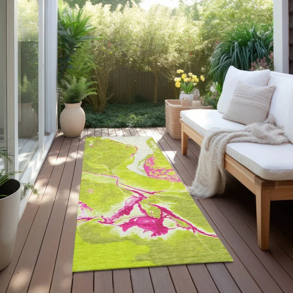 Selene Lime Washable Indoor-Outdoor Rug-Outdoor Rugs-LOOMLAN Rugs-LOOMLAN