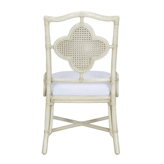 Selene Rattan Frame Grey Side Chair - LOOMLAN - Wildwood - Club Chairs