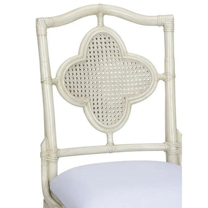 Selene Rattan Frame Grey Side Chair - LOOMLAN - Wildwood - Club Chairs