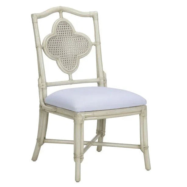 Selene Rattan Frame Grey Side Chair - LOOMLAN - Wildwood - Club Chairs