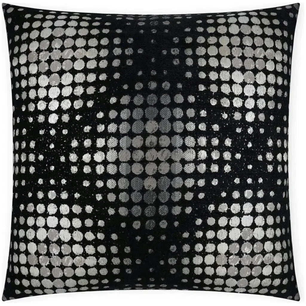 Selfie Dots Black Grey White Large Throw Pillow Insert - LOOMLAN - D.V. Kap - Throw Pillows