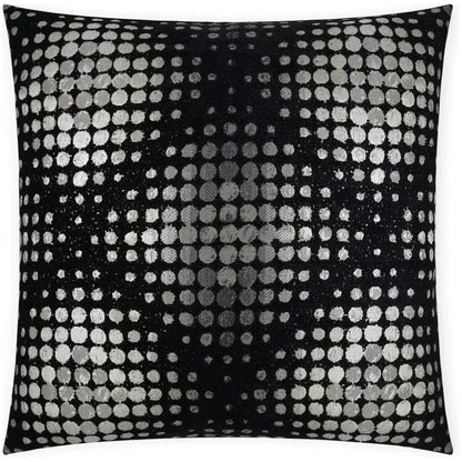 Selfie Dots Black Grey White Large Throw Pillow Insert - LOOMLAN - D.V. Kap - Throw Pillows