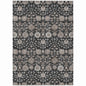 Selma Black Washable Indoor - Outdoor Rug - LOOMLAN - LOOMLAN Rugs - Outdoor Rugs