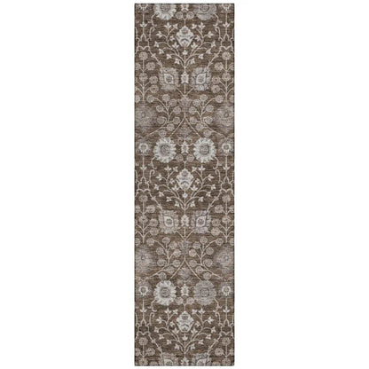 Selma Brown Washable Indoor - Outdoor Rug - LOOMLAN - LOOMLAN Rugs - Outdoor Rugs