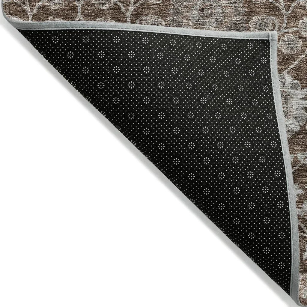 Selma Brown Washable Indoor - Outdoor Rug - LOOMLAN - LOOMLAN Rugs - Outdoor Rugs