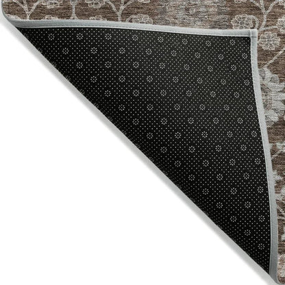 Selma Brown Washable Indoor - Outdoor Rug - LOOMLAN - LOOMLAN Rugs - Outdoor Rugs
