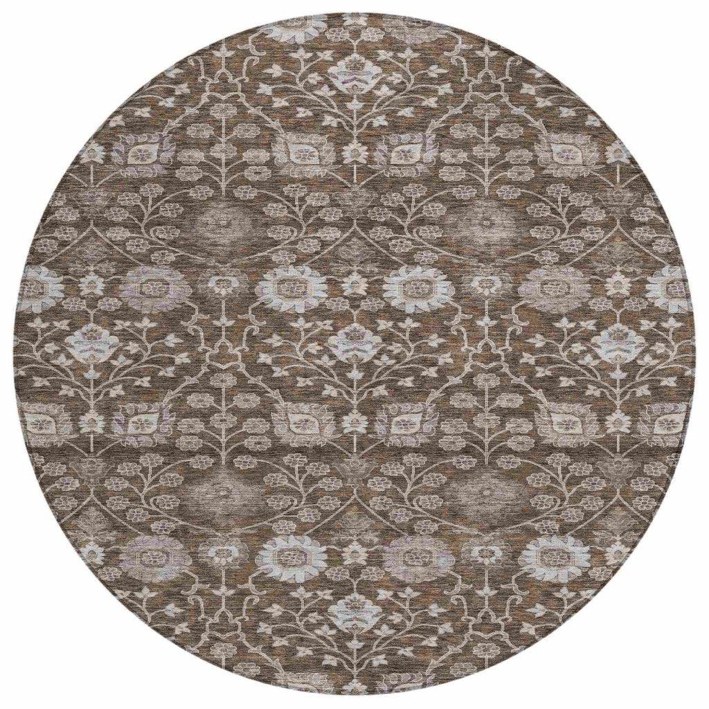 Selma Brown Washable Indoor - Outdoor Rug - LOOMLAN - LOOMLAN Rugs - Outdoor Rugs