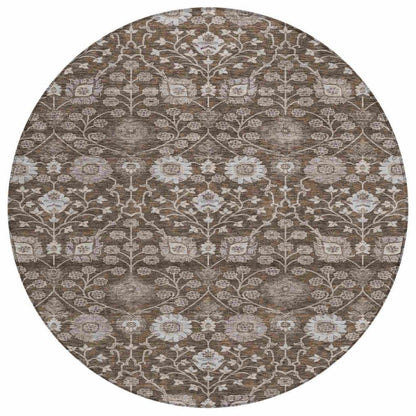 Selma Brown Washable Indoor - Outdoor Rug - LOOMLAN - LOOMLAN Rugs - Outdoor Rugs