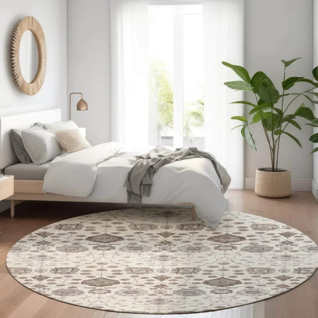 Selma Ivory Washable Indoor - Outdoor Rug - LOOMLAN - LOOMLAN Rugs - Outdoor Rugs