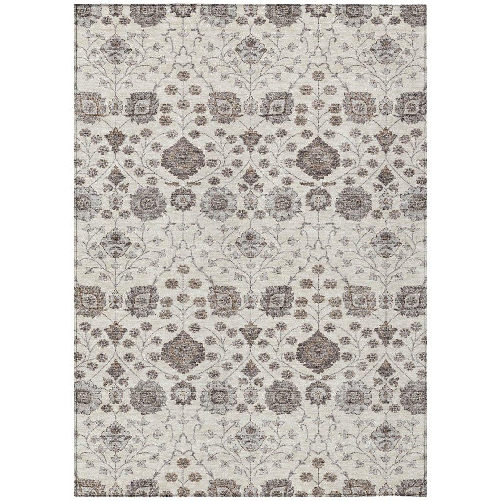 Selma Ivory Washable Indoor - Outdoor Rug - LOOMLAN - LOOMLAN Rugs - Outdoor Rugs