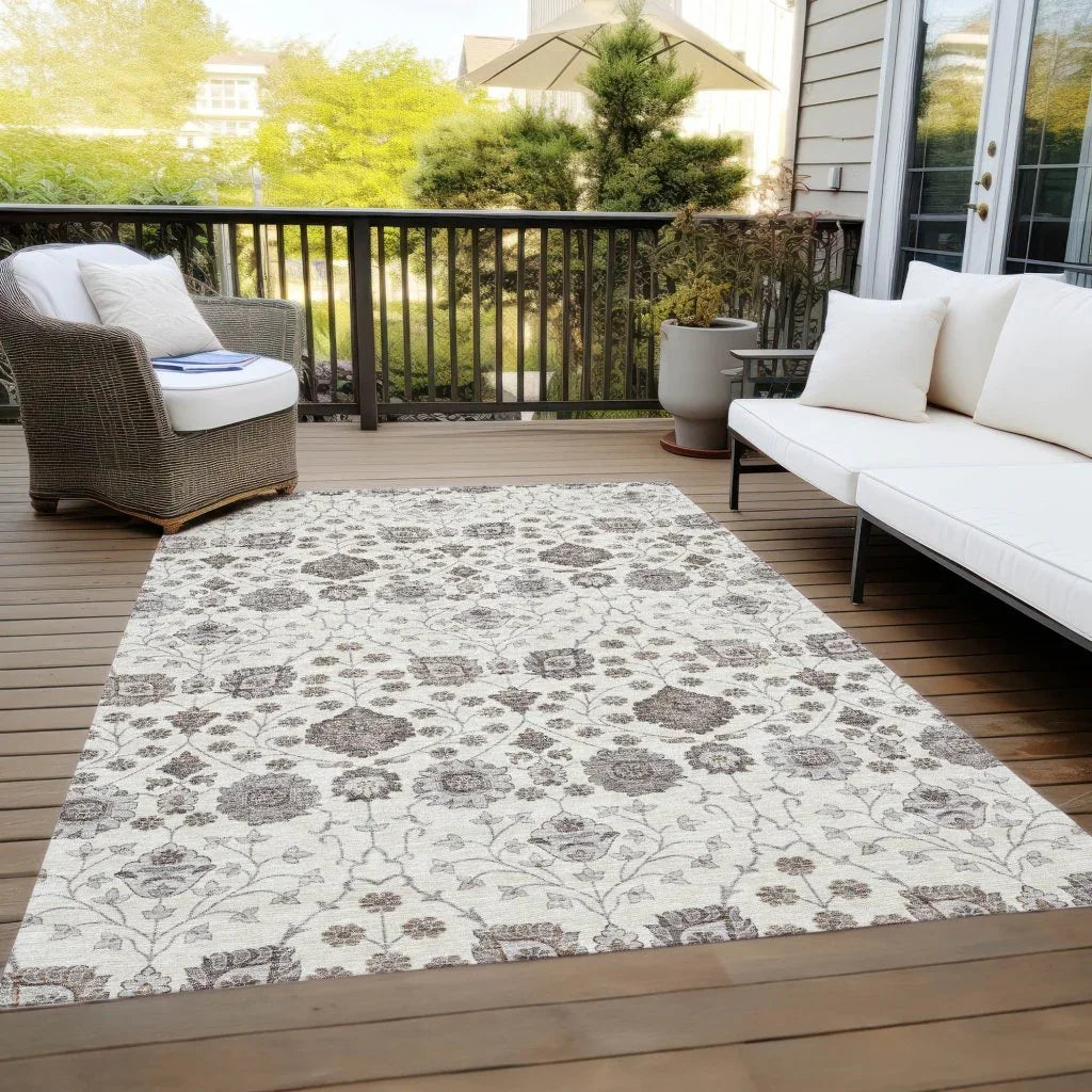 Selma Ivory Washable Indoor - Outdoor Rug - LOOMLAN - LOOMLAN Rugs - Outdoor Rugs