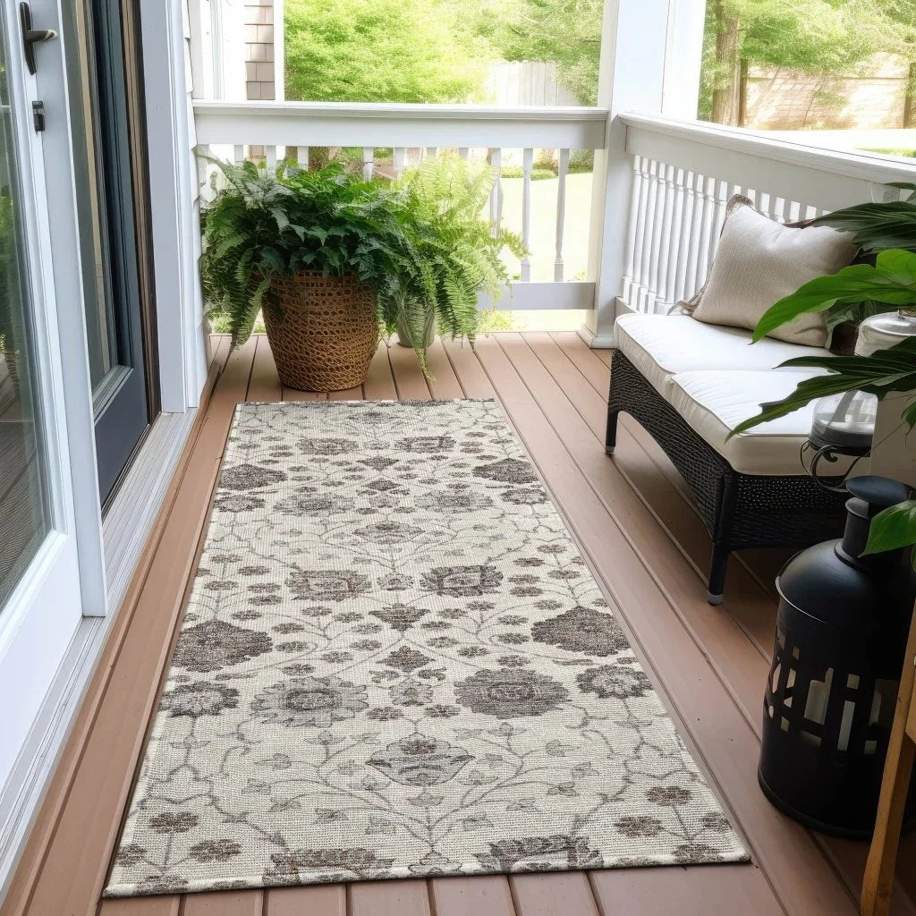 Selma Ivory Washable Indoor - Outdoor Rug - LOOMLAN - LOOMLAN Rugs - Outdoor Rugs
