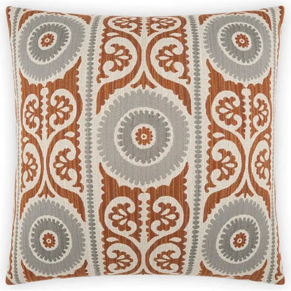 Selma Rust Grey Throw Pillow With Insert - LOOMLAN - D.V. Kap - Throw Pillows