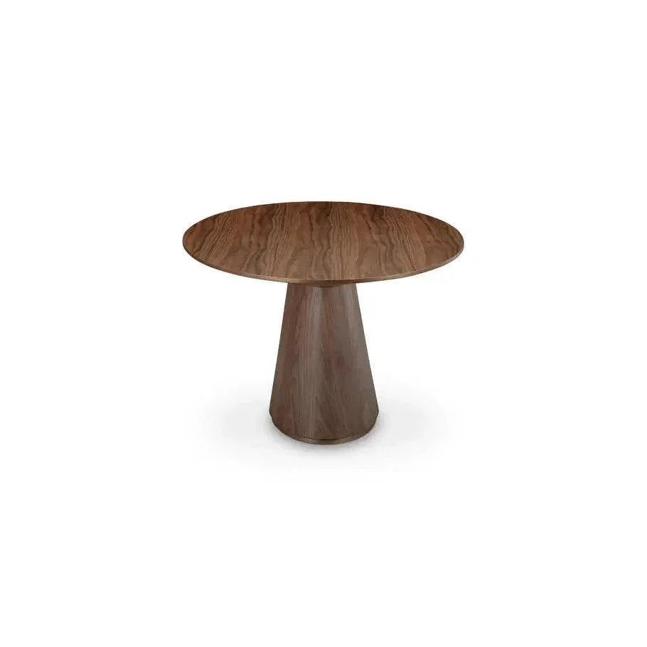 Semi Gloss Brown Oval Dining Table Seats 6-Dining Tables-Moe's Home-LOOMLAN