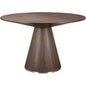 Semi Gloss Brown Round Dining Table Seats 4-Dining Tables-Moe's Home-LOOMLAN