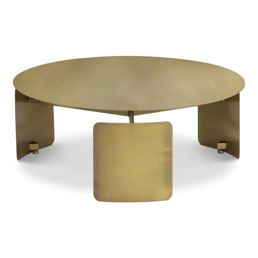 Senshi Steel Round Coffee Table - LOOMLAN - Urbia - Coffee Tables