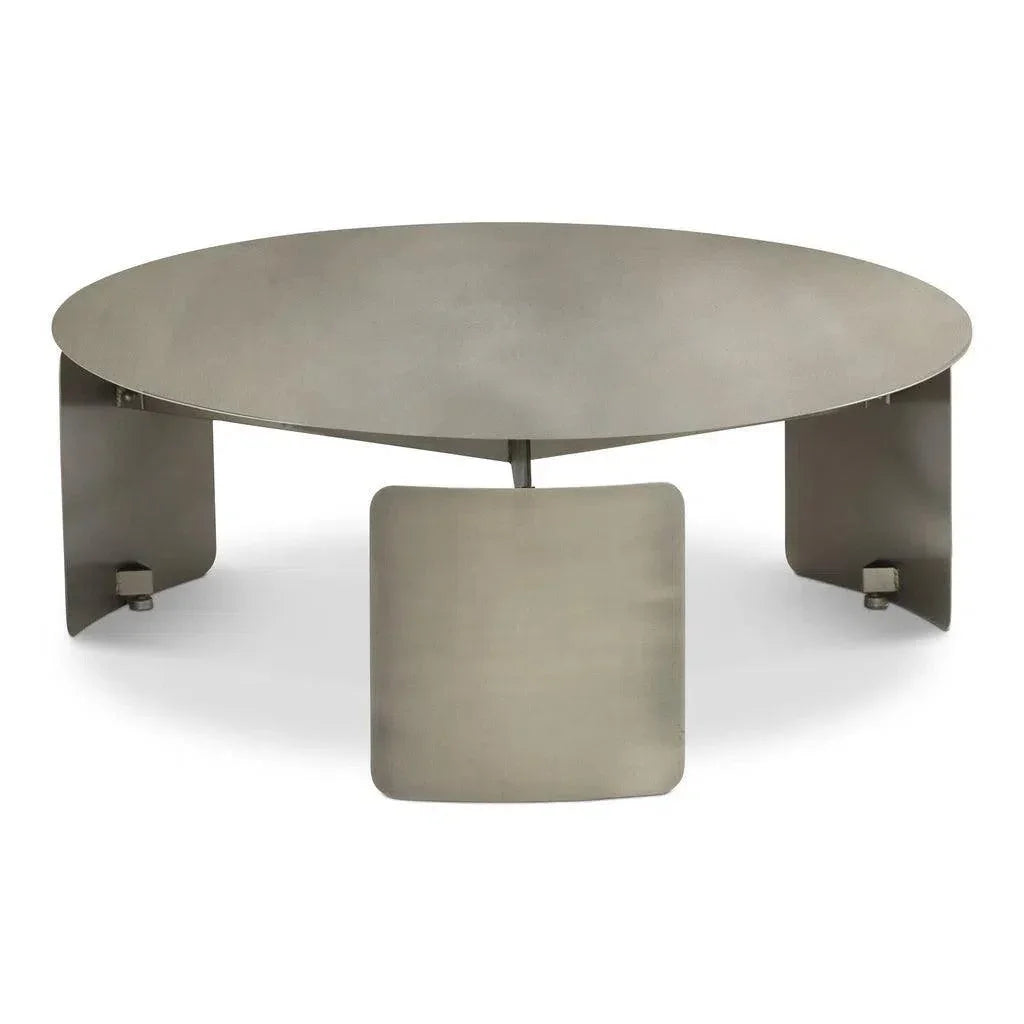 Senshi Steel Round Coffee Table - LOOMLAN - Urbia - Coffee Tables