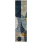 Seraphine Blue Washable Indoor-Outdoor Rug-Outdoor Rugs-LOOMLAN Rugs-2'3" x 7'6"-LOOMLAN