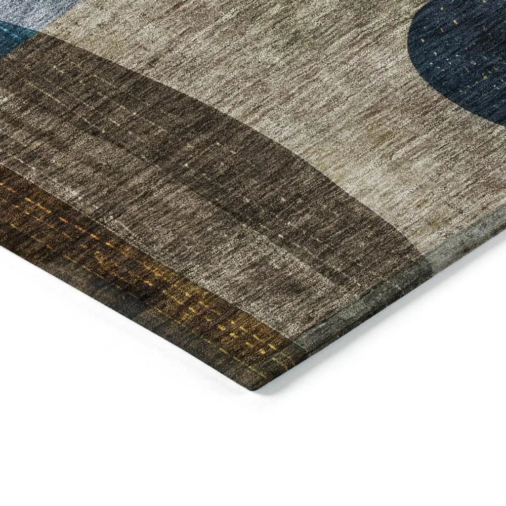 Seraphine Blue Washable Indoor-Outdoor Rug-Outdoor Rugs-LOOMLAN Rugs-LOOMLAN