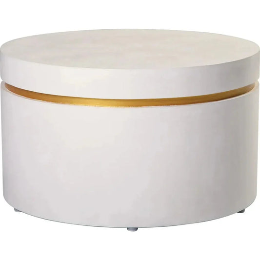 Serendipity Outdoor Ring Accent Table Set - White - LOOMLAN - Seasonal Living - Outdoor Side Tables