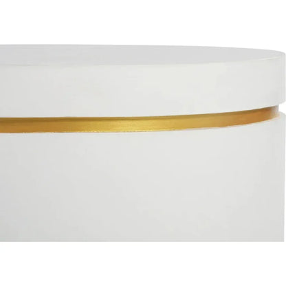 Serendipity Outdoor Ring Accent Table Set - White - LOOMLAN - Seasonal Living - Outdoor Side Tables