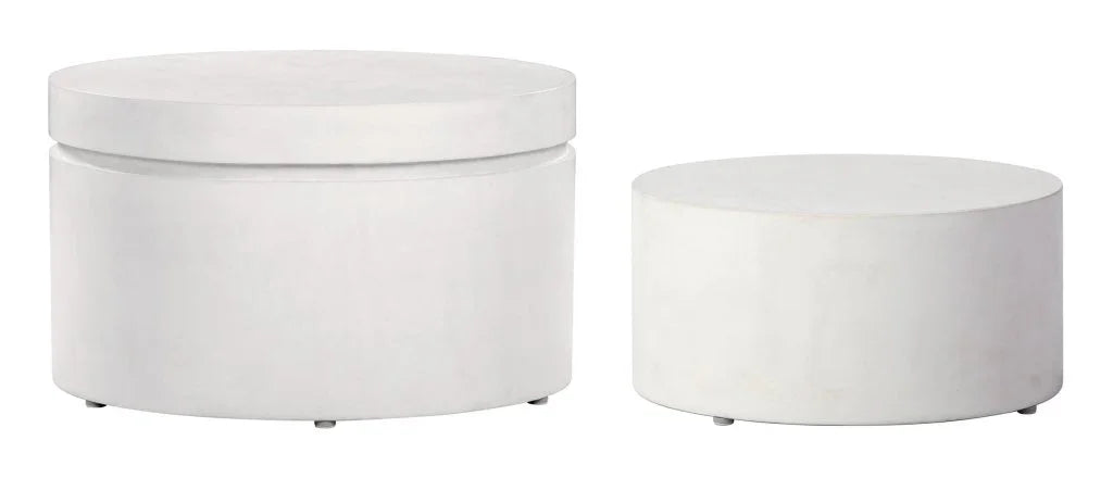 Serendipity Round Patio Accent Table (Set Of 2) - LOOMLAN - Seasonal Living - Outdoor Side Tables