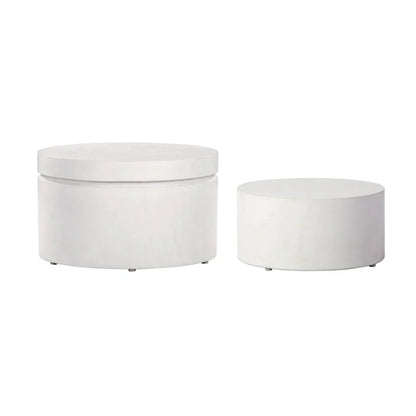 Serendipity Round Patio Accent Table (Set Of 2) - LOOMLAN - Seasonal Living - Outdoor Side Tables