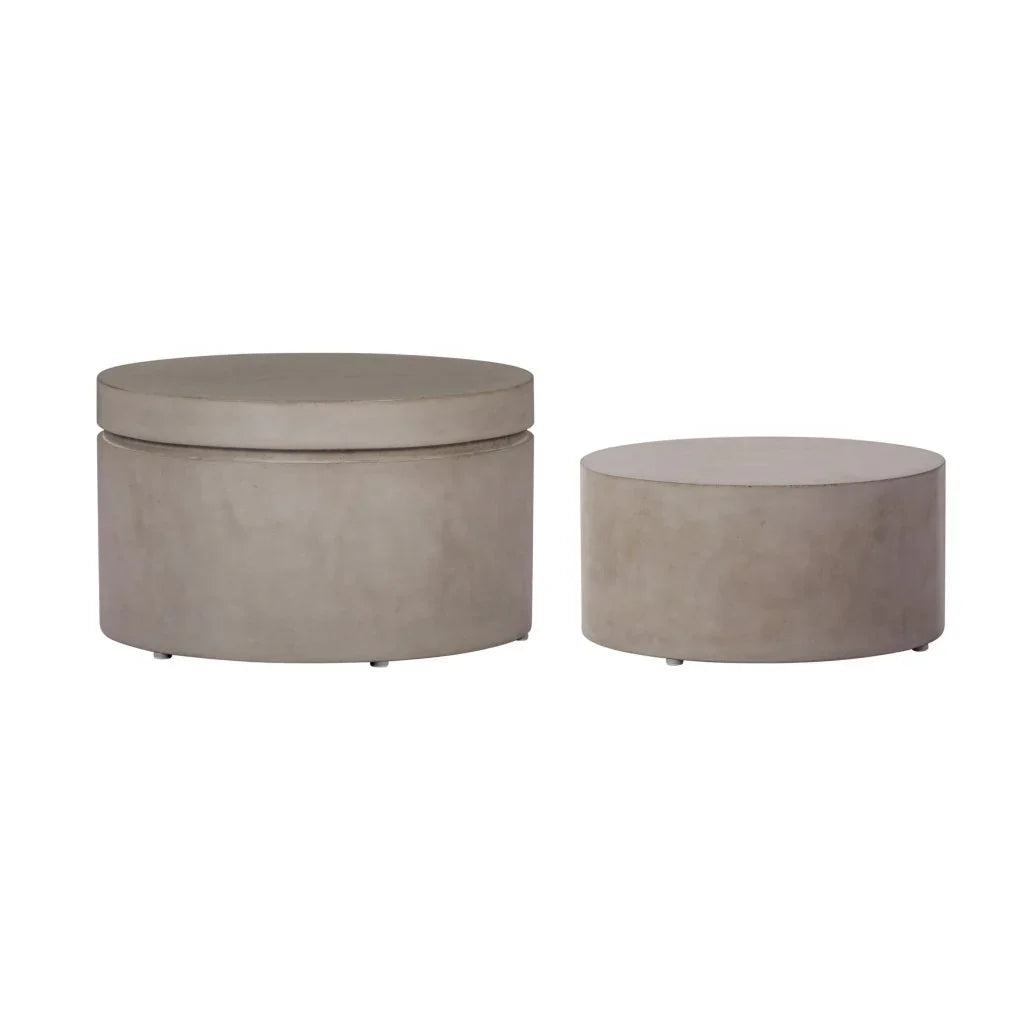 Serendipity Round Patio Accent Table (Set Of 2) - LOOMLAN - Seasonal Living - Outdoor Side Tables