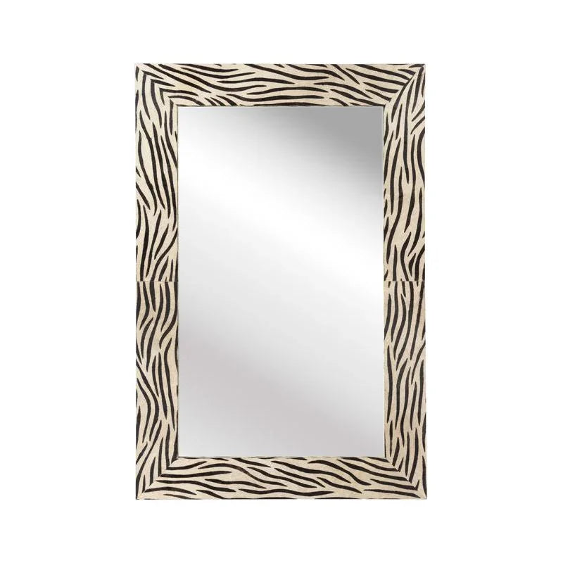 Serengeti Hide On Hair Frame Wall Mirror - LOOMLAN - Wildwood - Wall Mirrors