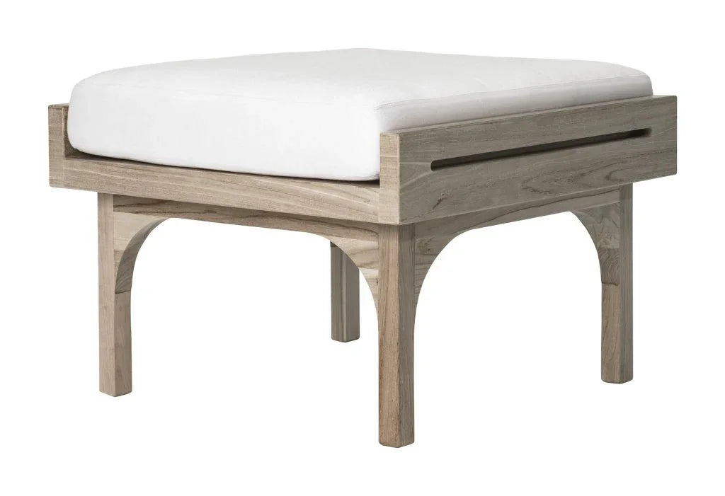 Serenique Quick-Dry Cushions Patio Ottoman-Outdoor Ottomans-Seasonal Living-LOOMLAN