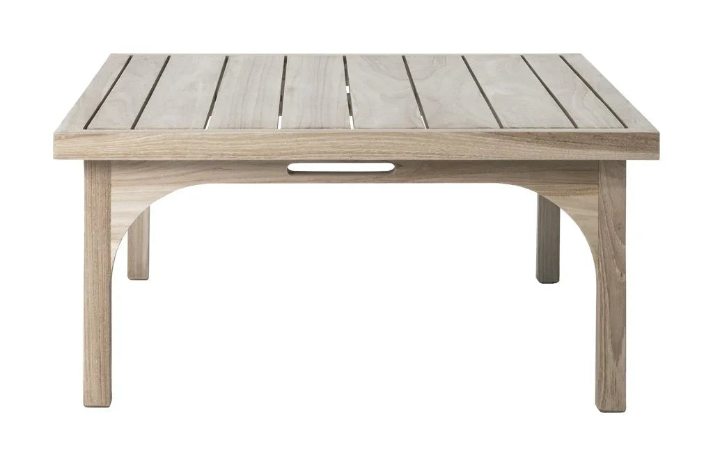 Serenique Sun Bleached Teak Patio Coffee Table-Outdoor Coffee Tables-Seasonal Living-LOOMLAN