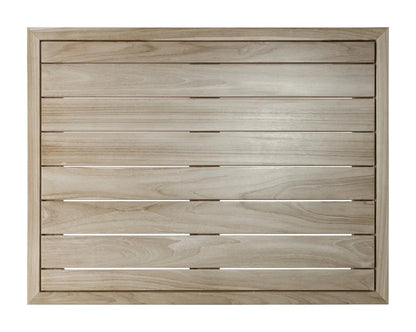 Serenique Sun Bleached Teak Patio Coffee Table-Outdoor Coffee Tables-Seasonal Living-LOOMLAN