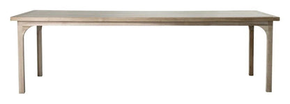 Serenique Sun Bleached Teak Patio Dining Table-Outdoor Dining Tables-Seasonal Living-LOOMLAN