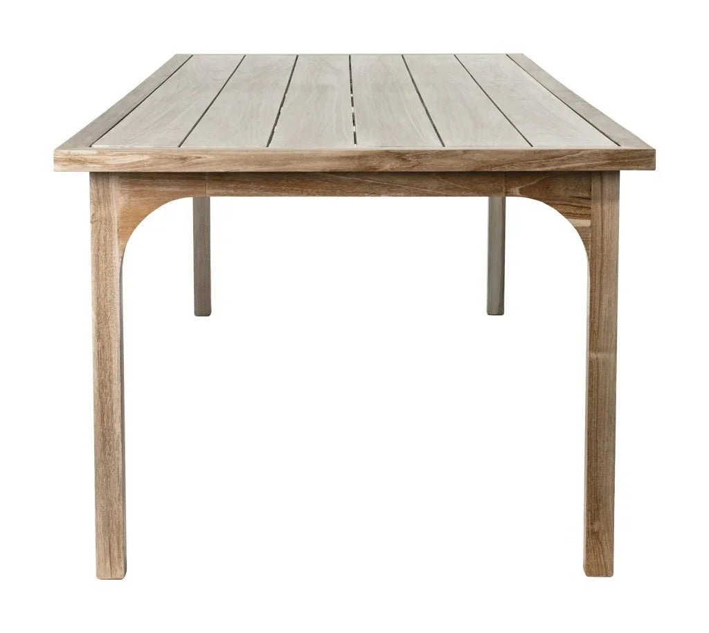 Serenique Sun Bleached Teak Patio Dining Table-Outdoor Dining Tables-Seasonal Living-LOOMLAN