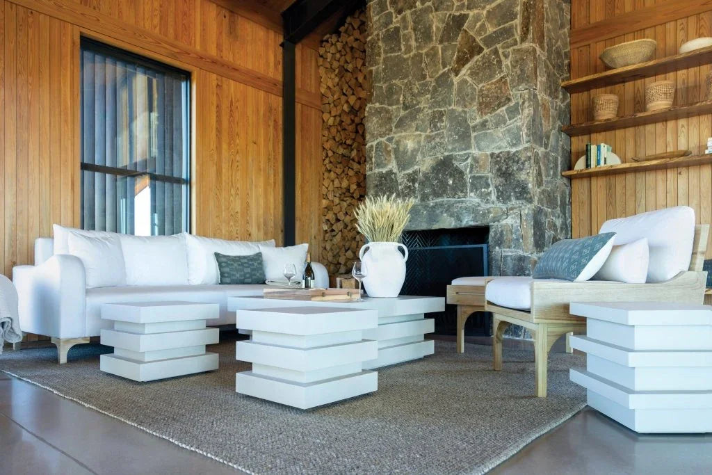 Serenique Sun Bleached Teak Patio Lounge Chair-Outdoor Lounge Chairs-Seasonal Living-LOOMLAN