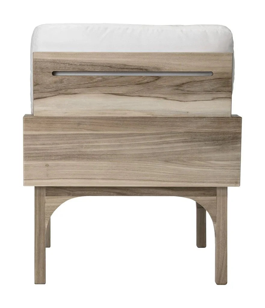 Serenique Sun Bleached Teak Patio Lounge Chair-Outdoor Lounge Chairs-Seasonal Living-LOOMLAN