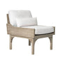 Serenique Sun Bleached Teak Patio Lounge Chair-Outdoor Lounge Chairs-Seasonal Living-LOOMLAN