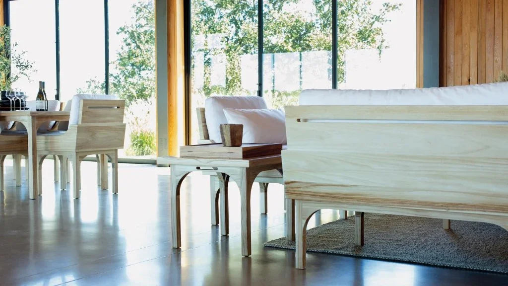 Serenique Sun Bleached Teak Patio Side Table - LOOMLAN - Seasonal Living - Outdoor Side Tables