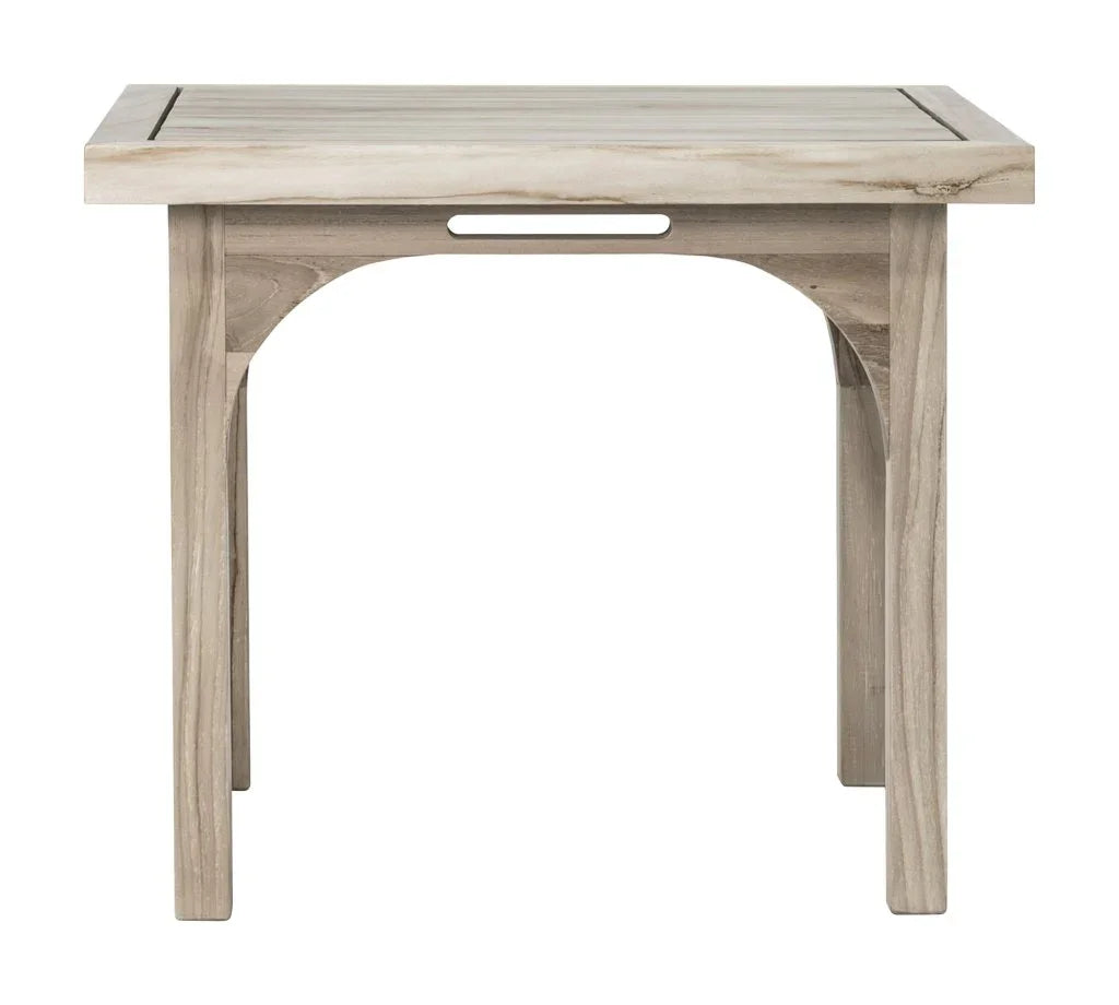 Serenique Sun Bleached Teak Patio Side Table - LOOMLAN - Seasonal Living - Outdoor Side Tables