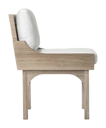 Serenique Teak Patio Dining Chair (Set Of 2)-Outdoor Dining Chairs-Seasonal Living-LOOMLAN