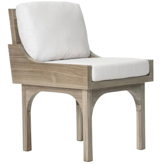 Serenique Teak Patio Dining Chair (Set Of 2)-Outdoor Dining Chairs-Seasonal Living-LOOMLAN