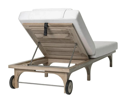 Serenique Teak Patio Pool Chaise (Set Of 2)-Outdoor Chaises-Seasonal Living-LOOMLAN