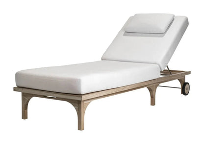 Serenique Teak Patio Pool Chaise (Set Of 2)-Outdoor Chaises-Seasonal Living-LOOMLAN