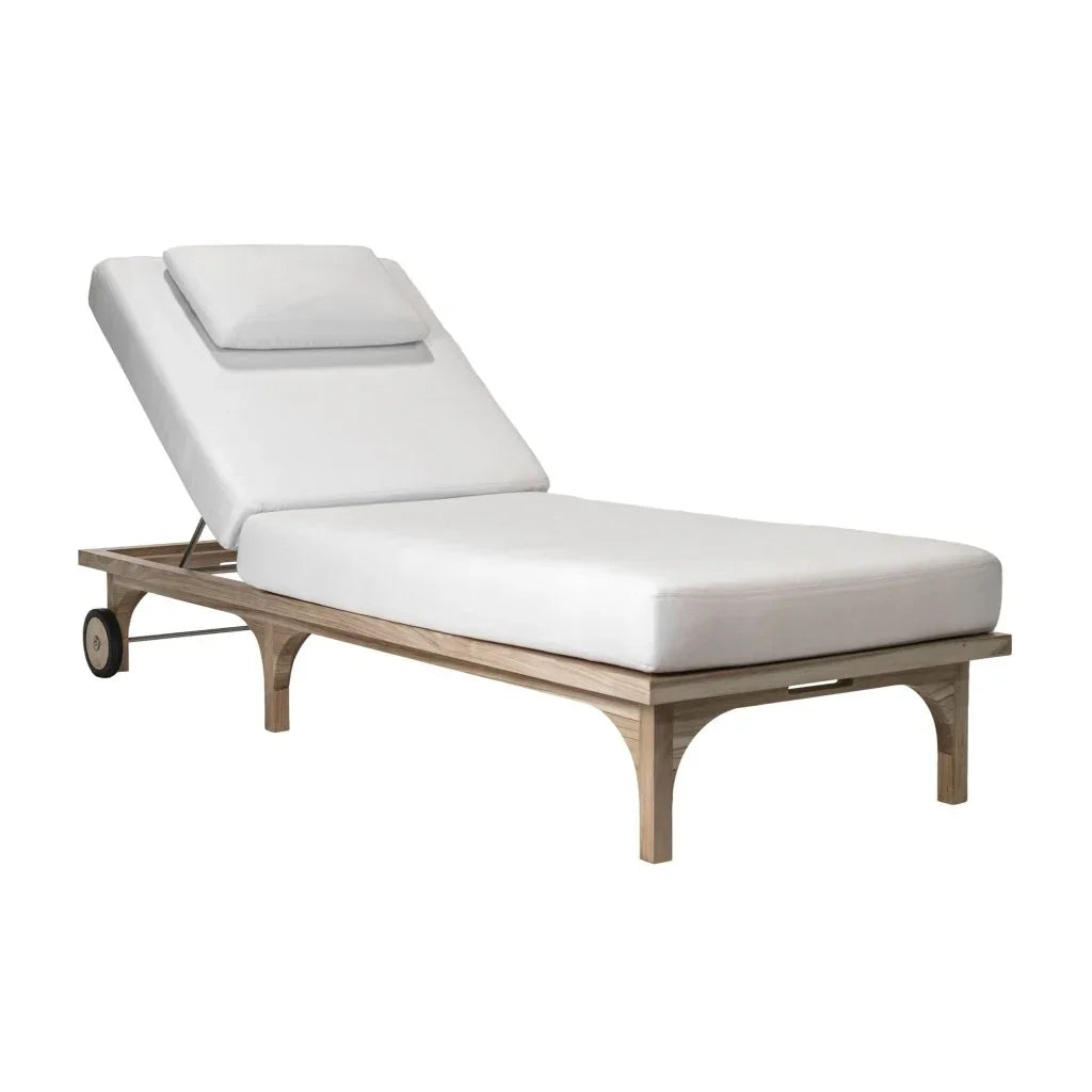 Serenique Teak Patio Pool Chaise (Set Of 2)-Outdoor Chaises-Seasonal Living-LOOMLAN