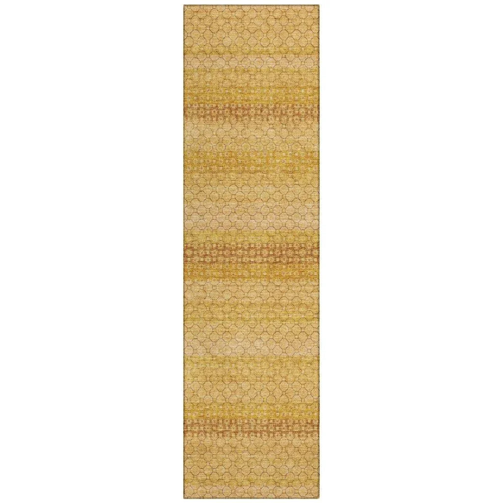 Serenith Gold Washable Indoor - Outdoor Rug - LOOMLAN - LOOMLAN Rugs - Outdoor Rugs