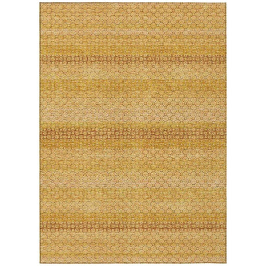 Serenith Gold Washable Indoor - Outdoor Rug - LOOMLAN - LOOMLAN Rugs - Outdoor Rugs