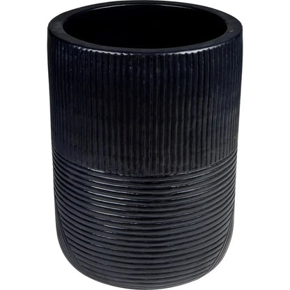 Serenity Black Outdoor Planter Set of 2 - LOOMLAN - Seasonal Living - Planters