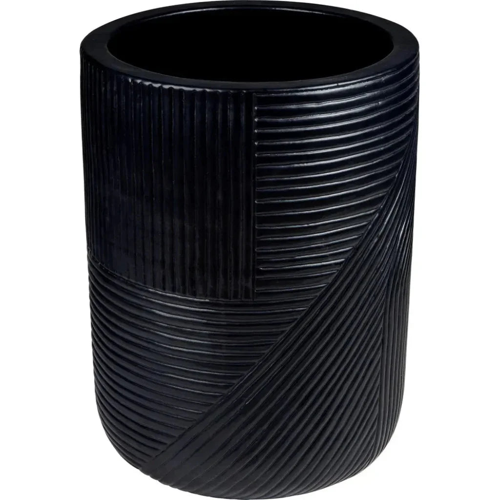 Serenity Black Outdoor Planter Set of 2 - LOOMLAN - Seasonal Living - Planters